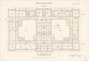 Regierungsgebäude, Koblenz: Grundriss KG 1:100