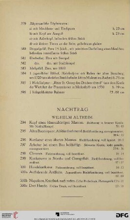 Nachtrag (Nr. 294-300c)