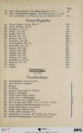 Perser-Teppiche (Nr. 164-182)