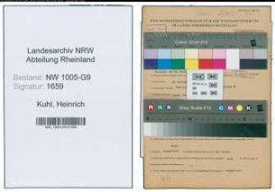 Entnazifizierung Heinrich Kuhl , geb. 25.02.1906 (Kaufmann)
