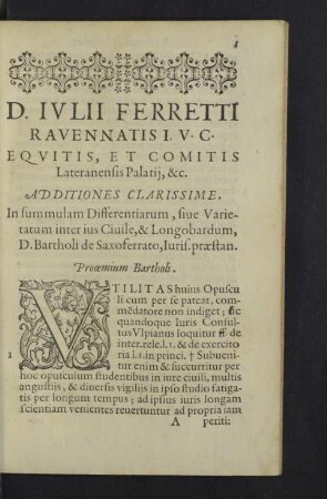 Iulii Ferretti Additiones