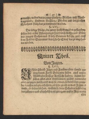 Dritter Theil. Von Jagten