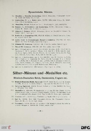 Silber-Münzen und – Medaillen etc. (Nr. 745-1832)