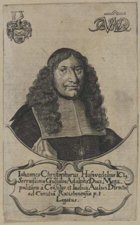Bildnis des Iohannes Christophorus Huswedelius