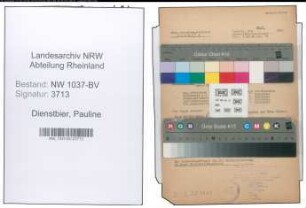 Entnazifizierung Pauline Dienstbier , geb. 28.05.1910 (Lehrerin)