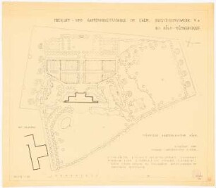 Freiluft- und Gartenarbeitsschule, Köln-Müngersdorf: Lageplan 1:500