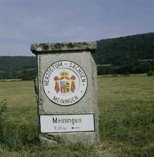 Meiningen. Grenzstein