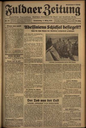 Ausgabe vom Donnerstag, den 05. März 1936.