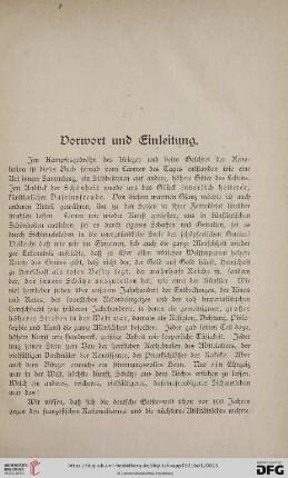 Vorwort und Einleitung