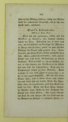 Saul's Lebensende