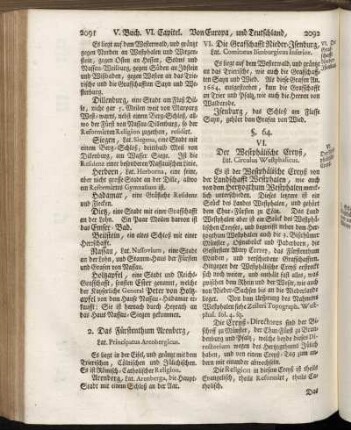 §. 64. Der Westphälische Creyß,[...]