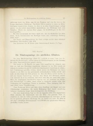 XIII. Mündungsanlage des nördlichen Elbufers.