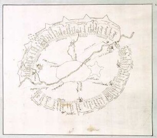 WHK 14 Spanischer Sukzessionskrieg 1701-1713 bis zum Frieden von Rastatt: Schlachtordnung der Alliierten im Belagerungsring um Tournai, 1709