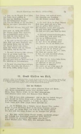 12. Ewald Christian von Kleist