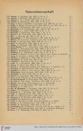 Naturwissenschaft (Nr. 335-503)