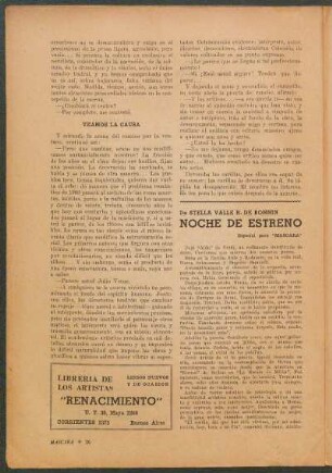 Noche de estreno : Especial para "Máscara"