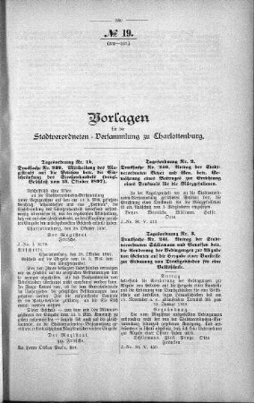 No. 19. (239-257.), 10. November 1897