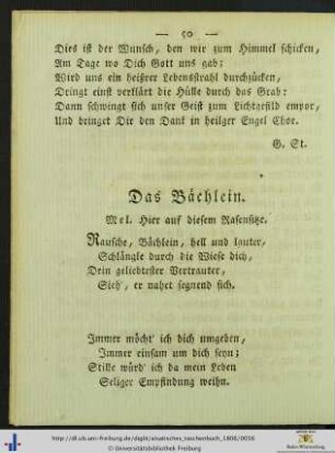 Das Bächlein.