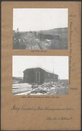 Bahnhof Weiher. (Feldbahn Baldershofen-Weiher-Orhofen-Badenhofen-Schollhofen; Niedbahn)