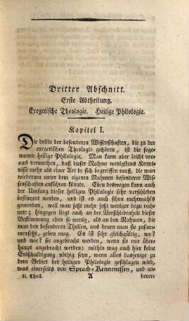 Einleitung in die theologische Wissenschaften, 2