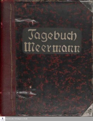 Tagebuch von David Samuel Meermann.