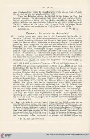 5: Brumath : Frührömisches Gräberfeld