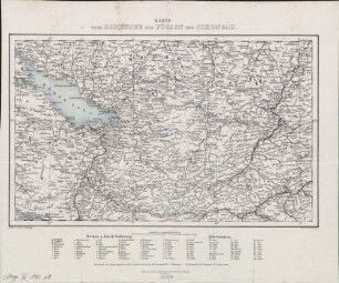 Karte Vom Bodensee Bis Füssen Und Schongau