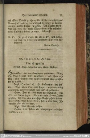2. Der warnende Traum