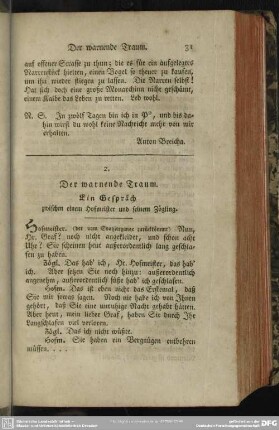 2. Der warnende Traum