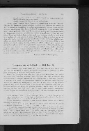 Versammlung zu Lübeck. - 1366 Jun. 24.
