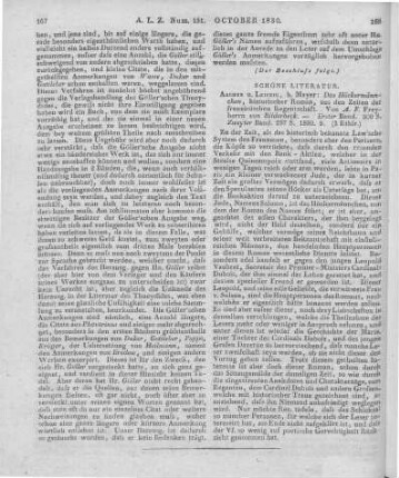 Bilderbeck, L. F. v.: Das Höckermännchen. Histor. Roman aus den Zeiten der französischen Regentschaft. Bd. 1-2. Aachen, Leipzig: Mayer 1830
