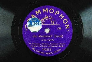 "Ein Maskenball" : ja du warst's / (Verdi)