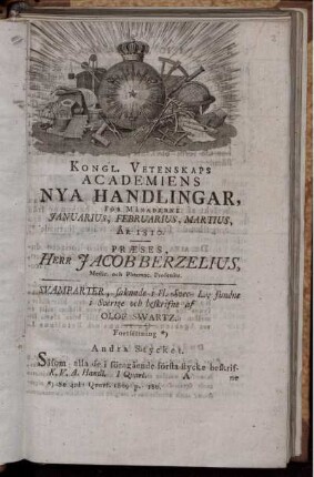 Januarius, Februarius, Martius.