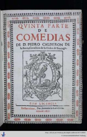 Quinta Parte de Comedias