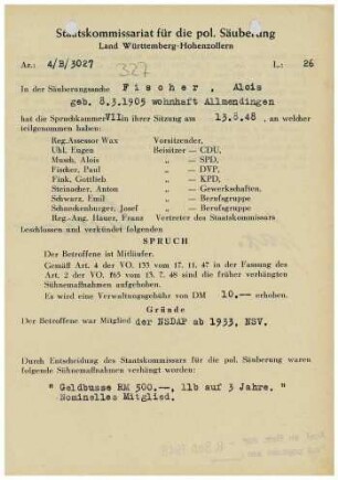 Fischer, Alois