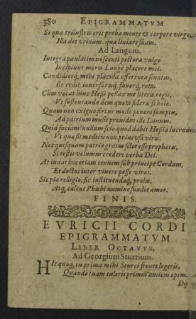 Liber octavus.