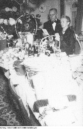 Goldene Hochzeit in Frauenstein, November 1954