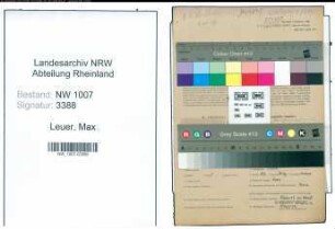Entnazifizierung Max Leuer , geb. 28.06.1901 (Arbeiter)