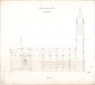 Voit, August von; Zweibrücken; Kath. Kirche - Längsschnitt