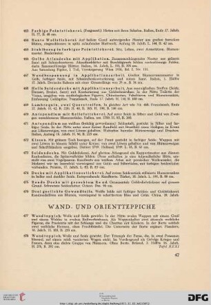 Wand- und Orientteppiche (Nr. 477-490)