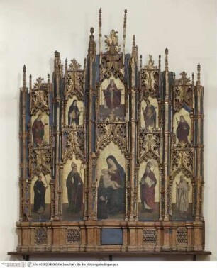 Maria lactans mit Heiligen und Gnadenstuhl