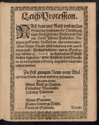 LeichProcession