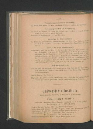 Universitäts-Institute.