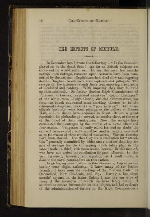 The effects of misrule.