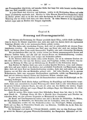 Capitel 9. Feuerung und Feuerungsmaterial.