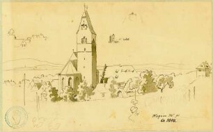 Hagnau Ortsansicht mit St. Georgskirche