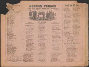 Versos para dar Posada : a los santos Peregrinos