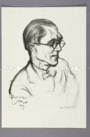 Bildnis des Architekten Le Corbusier (d.i. Charles-Édouard Jeanneret)