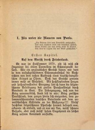 Kriegs-Erinnerungen eines Bayern als Freiwilliger im I. Württ. Jägerbataillon : aus dem Jahre 1870/71