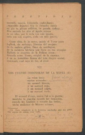 VII - Los cuatro coroneles de la reina (1)